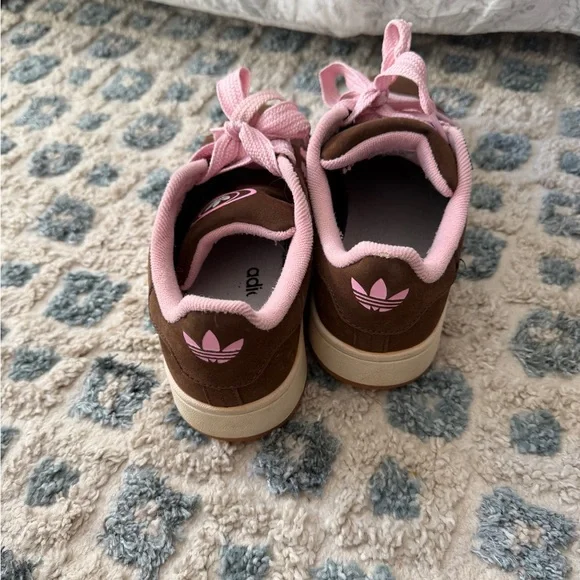 Adidas campus sneakers size 8 pink and brown - Picture 3 of 3